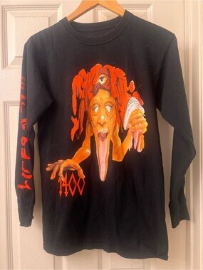 Trippie Redd Lifes A Trip 1400 Long Sleeve Black T Shirt Sz Small rap hip hop